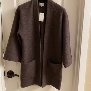 WILFRED  XXS Aritzia Purple  Brullon Cardigan Coat
